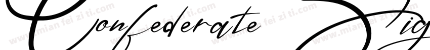 Confederate Signatures字体转换